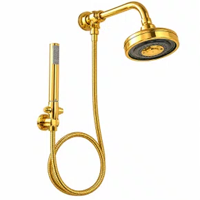 Kit Chuveiro Deca Acqua Plus de Parede com Desviador e Ducha Manual Gold  1990.GL.STD.KIT.N