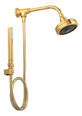 Kit Chuveiro Deca Acqua Plus Gold/Dourado 1990.gl.std.kit.n