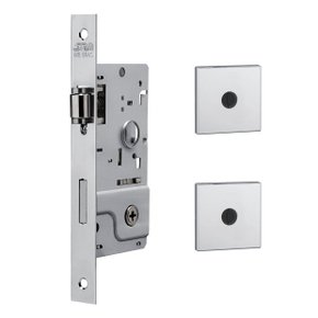 Fechadura Kit de Seguranca 800 Trinco Rolete Roseta Quadrada 1 Tetra Externa Inox Stam 39809