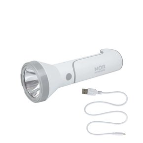 Lanterna Recarregável Branca Mor 140 Lumens  9186