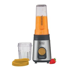 Mini Liquidificador Processador Black Decker 2x1 Portátil Cor Inox