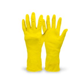 Luva Látex Amarela Tamanho G Kalipso