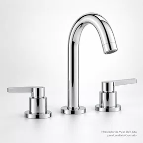 Misturador de Mesa Bica Alta Flex Plus Cromado Deca 1877.C21