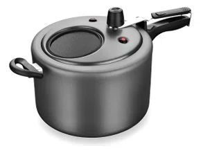 Panela De Pressão Mta 6002 Alumínio Antiaderente 4,5l Cor Grafite