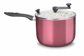 Pipoqueira Supra Antiaderente Cereja com Tampa de Vidro MTA N22