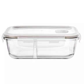 POTE VIDRO C/ DIVISORIA 1040ML  QUADRADO 30208