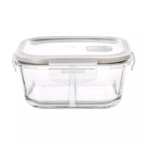 POTE VIDRO C/ DIVISORIA 800ML  QUADRADO  30206