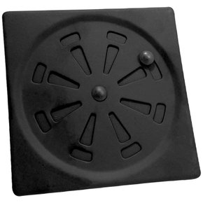 Ralo Grelha Abre e Fecha Black Flvx Hidro 15x15cm RAFBLA15