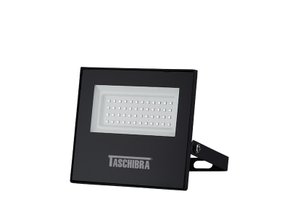 Refletor Led TR Slim Preto Taschibra 50w 6500k