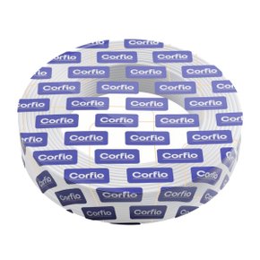 Rolo Cabo Fio Flexível Branco 100 Metros 750V 10,00mm Corfio