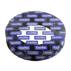 Rolo Cabo Fio Flexível Preto 100 Metros 750V 6,00mm Corfio