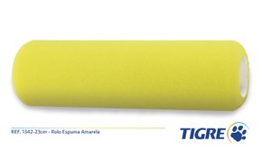 Rolo de Espuma Amarela 23cm 1342 Tigre