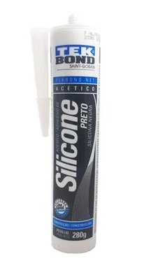 Silicone Acético Preto TekBond 280 gramas