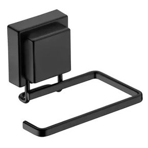 Suporte para Papel Higiênico com Ventosa Preto Fosco Future 8052PT