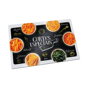 Tábua De Vidro Para Cortes Especiais 30 Cm Euro Home