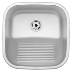 Tanque de Encaixe Tramontina Hera Compact 25L em Aço Inox Escovado 40x40 cm