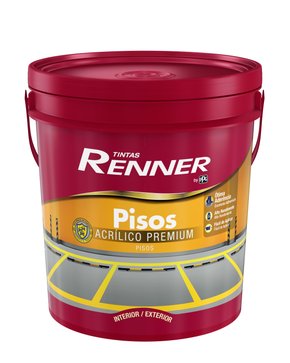 Tinta Acrílico Premium Pisos Cinza Grafite Fosco Renner 18 litros 7106