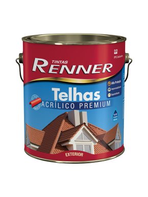 Tinta Acrílico Premium Telhas Cerâmica Brilhante Renner 3,6 litros 3203
