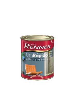 Tinta Esmalte Premium Base Água Branco Acetinado Renner 900ml 2701