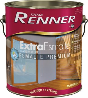 Tinta Extra Esmalte Premium Transparente Alto Brilho Renner 3,6 litros 1199