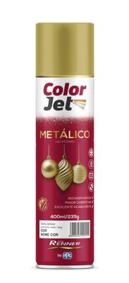 Tinta Spray Color Jet Metálico Ouro Renner 1636
