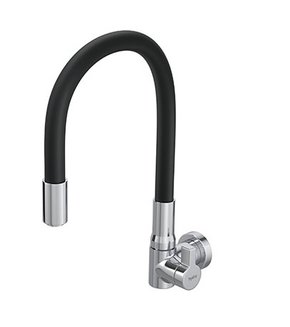 Torneira de Parede Hydramotion Preta com Cromada 1168