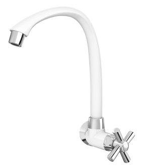 Torneira de Parede para Cozinha Branca com Cromada Tigre 300000471