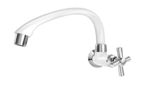 Torneira de Parede para Cozinha Branca com Cromada Tigre 300000477