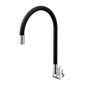 Torneira Giratória de Parede Docol Galiflex Cromado/Preto