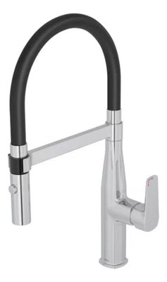 Torneira Misturador Monocomando Deca Level Motion 2274.c.pt Acabamento Brilhante Cor Cromado Com Preto Cromado com Preto Brilhante