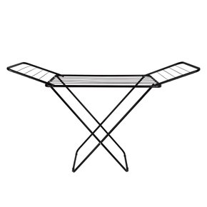 Varal de Chão com Abas Slim Preto Mor 6216