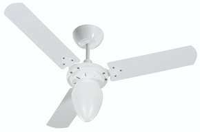 Ventilador Teto Pera New 3 Pás - Branco Tron