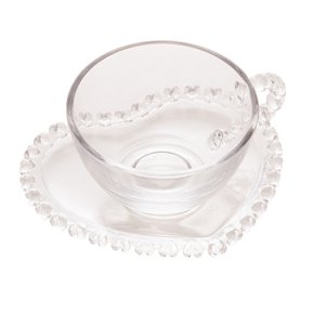 Xícara para Chá com Pires Coração Lyor 170ml