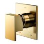 Acabamento Monocomando para Chuveiro Docol 3/4" Edge Minima Ouro Polido
