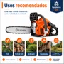 Motosserra Husqvarna 125 Gasolina 40cc 2,04HP Sabre 16 Pol Semi-Profissional