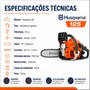 Motosserra Husqvarna 125 Gasolina 40cc 2,04HP Sabre 16 Pol Semi-Profissional