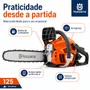 Motosserra Husqvarna 125 Gasolina 40cc 2,04HP Sabre 16 Pol Semi-Profissional