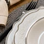 Aparelho de Jantar e Chá 50 PEças Tresor com Filete Dourado Fullfit