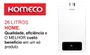 Aquecedor Gás Komeco 26 Litros Glp Branco Digital Bivolt 127/220v