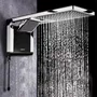Chuveiro Acqua Duo Preto com Cromado Lorenzetti 7800W