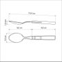 Colher de Mesa Lâmina Aço Inox e Cabo de Madeira Polywood Tramontina 21103470
