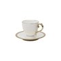 Conjunto 6 Xícaras de Chá de Porcelana com Pires Paddy 200ml Wolff 25113