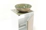 Conjunto de balcão de Banheiro Marsala Branco com Fendi Mazzu 90 cm