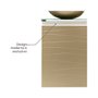 Conjunto de balcão de Banheiro Marsala Branco com Fendi Mazzu 90 cm