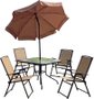 Conjunto De Cadeiras E Mesa 6 Peças Mor Acapulco
