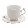 Conjunto para Chá em Porcelana 8 Peças Flower 200ml Wolff 17778