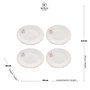 Conjunto de Pratos de Sobremesa Porcelana Wolff 4 peças 17780