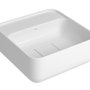 Cuba de Apoio Quadrada com Mesa Branco Slim Deca 30 cm L.11030.M.17