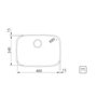 Cuba de Embutir Tramontina Lavínia 48 BL em Aço Inox Alto Brilho - 48x34cm 94027/203