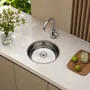 Cuba Inox de Embutir 38x38 Bl + Válvula Tramontina